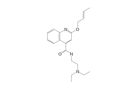 2-(2-Butenoxy)-n-(2-diethylaminoethyl)-4-quinolinecarboxamide