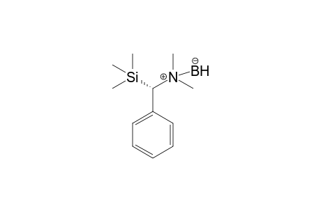 .alpha.-(Trimethylsilyl)benzyldimethylamineborane complex