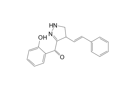 (2-hydroxyphenyl)-[4-[(E)-2-phenylethenyl]-4,5-dihydro-1H-pyrazol-3-yl]methanone