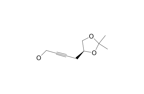 2-Butyn-1-ol, 4-(2,2-dimethyl-1,3-dioxolan-4-yl)-, (S)-