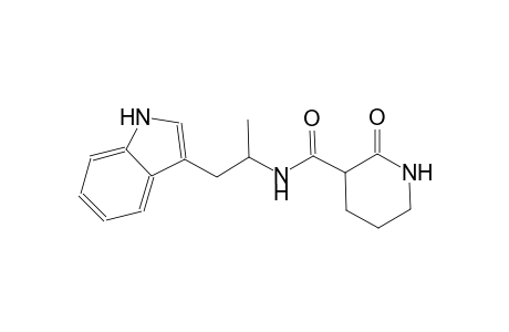 N-[2-(1H-indol-3-yl)-1-methylethyl]-2-oxo-3-piperidinecarboxamide