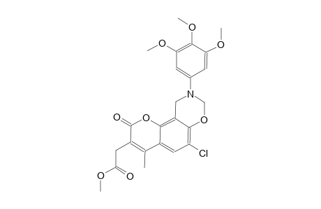 2H,8H-pyrano[2,3-f][1,3]benzoxazine-3-acetic acid, 6-chloro-9,10-dihydro-4-methyl-2-oxo-9-(3,4,5-trimethoxyphenyl)-, methyl ester