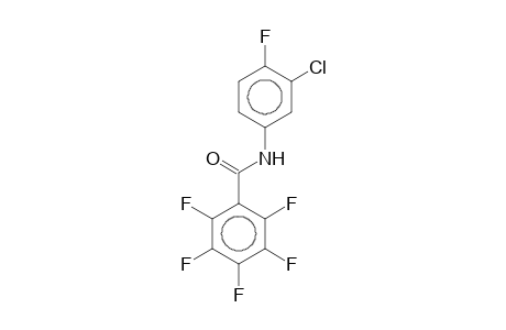 N-(3-Chloro-4-fluorophenyl)-2,3,4,5,6-pentafluorobenzamide