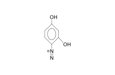 2,4-Dihydroxy-benzene-diazonium cation