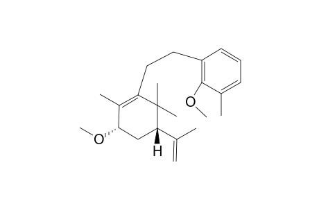 (+)-(1S,5S)-5-isopropenyl-3-[2-(2-methoxy-3-methylphenyl)ethyl]-2,4,4-trimethylcyclohex-2-enyl methyl ether