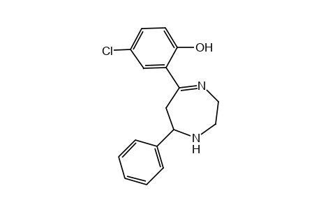 4-CHLORO-2-(7-PHENYL-2,3,6,7-TETRAHYDRO-1H-1,4-DIAZEPIN-5-YL)PHENOL