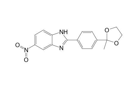 2-[4-(2-Methyl-1,3-dioxolan-2-yl)phenyl]-5-nitro-1H-benzimidazole