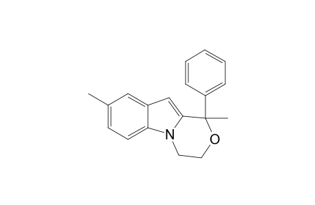 (+/-)-1,8-dimethyl-1-phenyl-3,4-dihydro-1H-[1,4]oxazino[4,3-a]indole