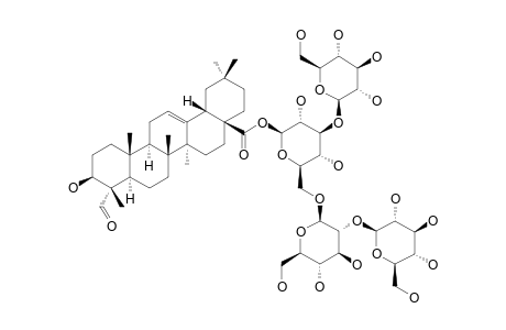 DIANTHOSAPONIN-E;GYPSOGENIN-28-BETA-D-(2''''-O-BETA-D-GLUCOPYRANOSYL)-(3'',6''-DI-O-BETA-D-GLUCOPYRANOSYL)-GLUCOPYRANOSYLESTER