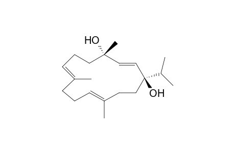 (1S,2E,4R,7E,11E)-1,7,11-trimethyl-4-propan-2-yl-cyclotetradeca-2,7,11-triene-1,4-diol