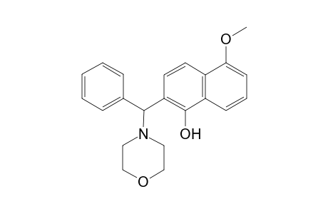 1-Naphthalenol, 5-methoxy-2-(4-morpholinylphenylmethyl)-