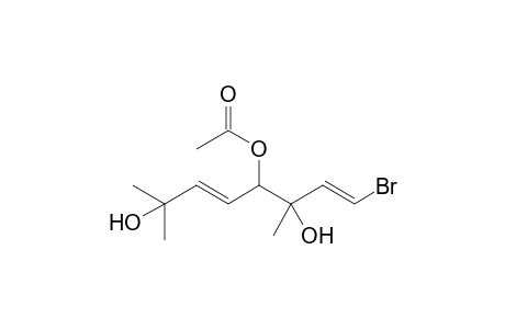 1-Bromo-3,7-dimethylocta-1,5-dien-3,4,7-triol 4-acetate