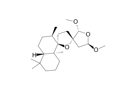 (rel 5S,8R,9R,10S,13S,15R,16R)-9,13;15,16-Diepoxy-15,16-dimethoxylabdane