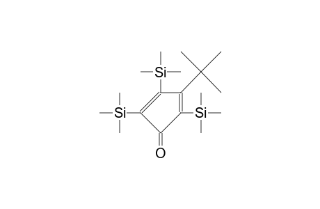 2,4,5-TRI-(TRIMETHYLSILYL)-3-TERT.-BUTYL-CYCLOPENTADIENON