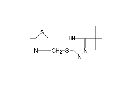 3-tert-butyl-5-{[(2-methyl-4-thiazolyl)methyl]thio}-4H-1,2,4-triazole