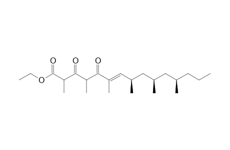 (2rs,4rs,6E,8R,10R,12R)-Ethyl 2,4,6,8,10,12-hexamethyl-3,5-dioxopentadec-6-enoate