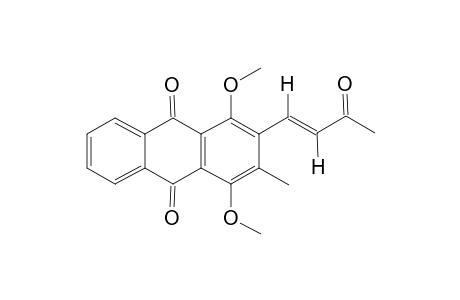 (E)-1,4-DIMETHOXY-2-METHYL-3-(3'-OXOBUT-1'-ENYL)-9,10-ANTHRAQUINONE