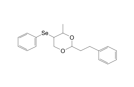 4-Methyl-2-phenethyl-5-phenylselanyl-[1,3]dioxane