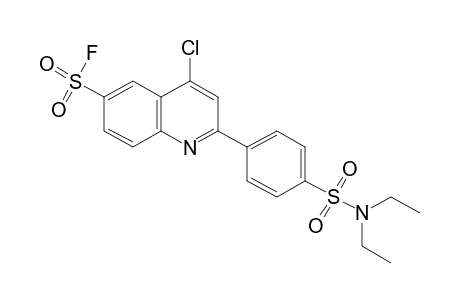 4-chloro-2-[p-(diethylsulfamoyl)phenyl]-6-quinolinesulfonyl fluoride