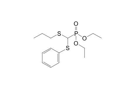 [Diethoxyphosphoryl(propylsulfanyl)methyl]sulfanylbenzene