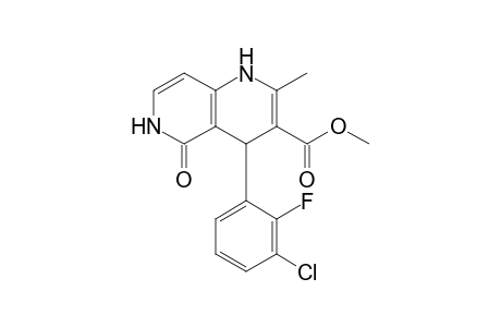 (+-)-(Z)-4-(2-Fluoro-3-chlorophenyl)-1,4,5,6-tetrahydro-2-methyl-5-oxo-1,6-naphthyridin-3-carboxylic acid methyl ester