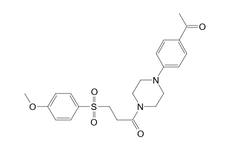 Ethanone, 1-[4-[4-[3-[(4-methoxyphenyl)sulfonyl]-1-oxopropyl]-1-piperazinyl]phenyl]-