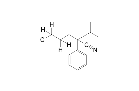 5-chloro-2-isopropyl-2-phenylvaleronitrile