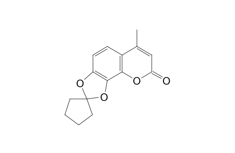 6'-Methylspiro[cyclopentane-1,2'-8'H-[1,3]dioxolo[4,5-h]chromene-8'-one]