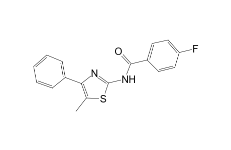 benzamide, 4-fluoro-N-(5-methyl-4-phenyl-2-thiazolyl)-