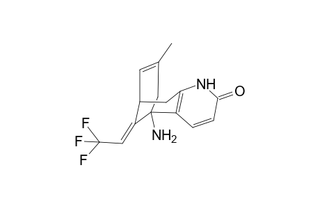 (5R*,9R*,11E)-5-Amino-11-(2,2,2-trifluoroethylidene)-5,6,9,10-tetrahydro-5,9-methano-7-methylcycloocta[b]pyridine-2(1H)-one