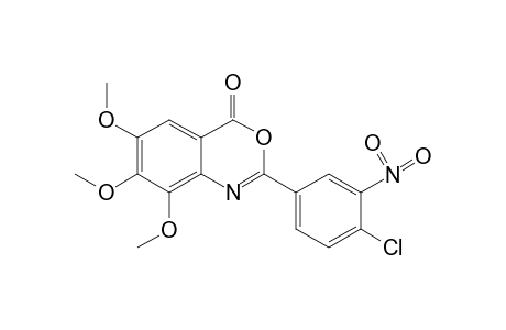 2-(4-chloro-3-nitrophenyl)-6,7,8-trimethoxy-4H-3,1-benzoxazin-4-one