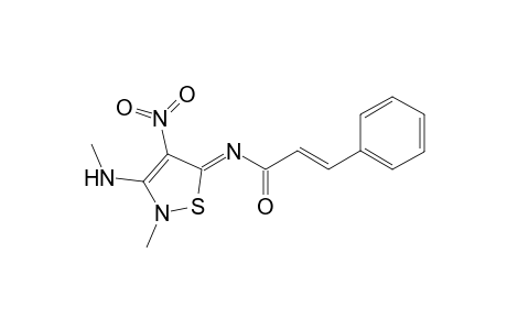 N-[2',5'-Dihydro-2'-methyl-3'-(methylamino)-4'-nitro-1,2-thiazol-5'-ylidene]-3-phenylprop-2-enamide