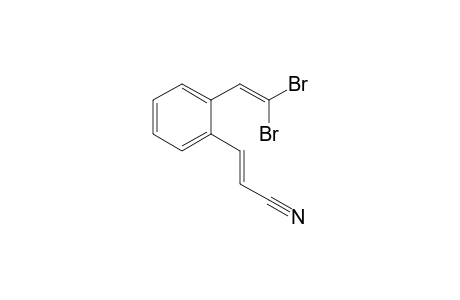 (E)-3-(2-(2,2-dibromovinyl)phenyl)acrylonitrile