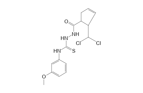 1-{[2-(dichloromethyl)-3-cyclopenten-1-yl]carbonyl}-4-(m-methoxyphenyl)-3-thiosemicarbazide