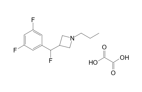 3-[(3,5-difluorophenyl)(fluoro)methyl]-1-propylazetidine oxalate salt