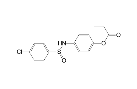 Benzenesulfinamide, 4-chloro-N-[4-(1-oxopropoxy)phenyl]-