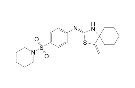 4-methylene-2-{[p-(piperidinosulfonyl)phenyl]imino}-3-thia-1-azaspiro[4,5]decane