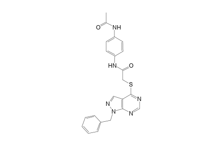 N-[4-(acetylamino)phenyl]-2-[(1-benzyl-1H-pyrazolo[3,4-d]pyrimidin-4-yl)sulfanyl]acetamide