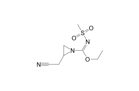 1-Aziridinecarboximidic acid, 2-(cyanomethyl)-N-(methylsulfonyl)-, ethyl ester