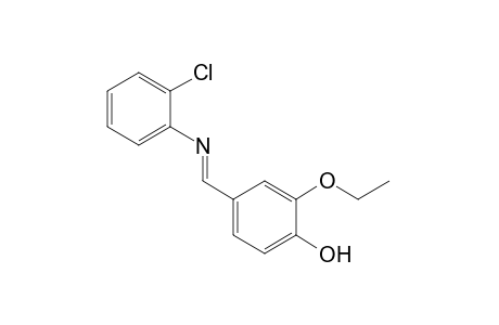 4-[N-(o-chlorophenyl)formimidoyl]-2-ethoxyphenol