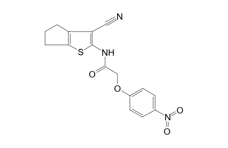 N-(3-Cyano-5,6-dihydro-4H-cyclopenta[b]thiophen-2-yl)-2-(4-nitro-phenoxy)-acetamide