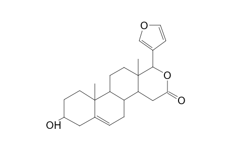 Pyrano[4,3-a]phenanthren-9-ol-2-one, 1,4,4a,5,6,6a,6b,7,8,9,10,12,12a,12b-tetradecahydro-4a,6b-dimethyl-4-(3-furanyl)-