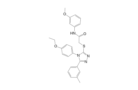 2-{[4-(4-ethoxyphenyl)-5-(3-methylphenyl)-4H-1,2,4-triazol-3-yl]sulfanyl}-N-(3-methoxyphenyl)acetamide