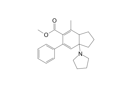 4-CARBOMETHOXY-5-METHYL-3-PHENYL-1-PYRROLIDINOBICYCLO-[4.3.0]-NONA-2,4-DIENE