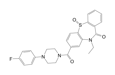 Dibenzo[b,f][1,4]thiazepin-11(10H)-one, 10-ethyl-8-[[4-(4-fluorophenyl)-1-piperazinyl]carbonyl]-, 5-oxide