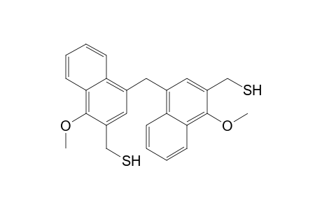 [1-methoxy-4-[[4-methoxy-3-(sulfanylmethyl)naphthalen-1-yl]methyl]naphthalen-2-yl]methanethiol