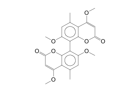 8-(2-keto-4,7-dimethoxy-5-methyl-chromen-8-yl)-4,7-dimethoxy-5-methyl-coumarin