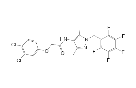2-(3,4-dichlorophenoxy)-N-[3,5-dimethyl-1-(2,3,4,5,6-pentafluorobenzyl)-1H-pyrazol-4-yl]acetamide