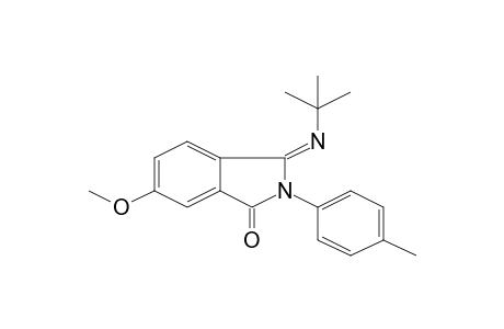 3-t-Butylimino-6-methoxy-2-p-tolyl-2,3-dihydroisoindol-1-one