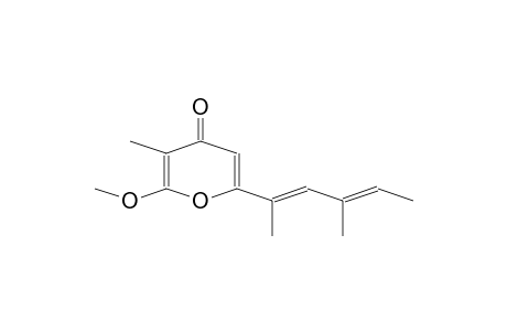 2-methoxy-3-methyl-6-[(2E,4E)-4-methylhexa-2,4-dien-2-yl]pyran-4-one